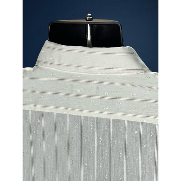 Vintage Golden V Big 3XL Button Down Long Sleeve White Dress Shirt - USA Made - Picture 6 of 12